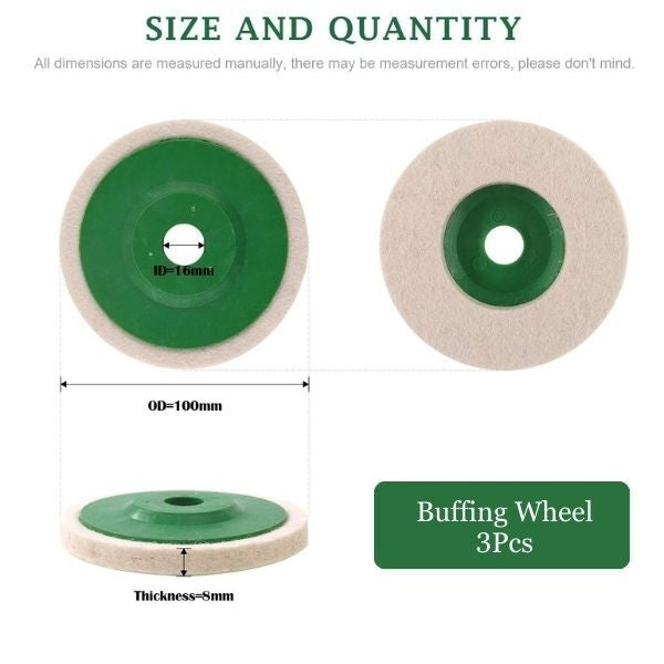 Polishing discs (3 units in set) | WOOLSHINE