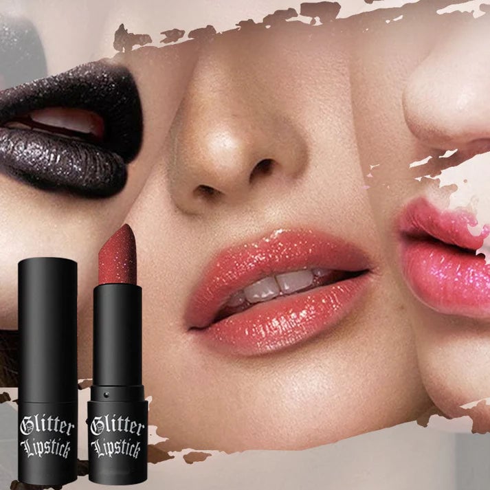 Matte Long Lasting Lipstick With Fine Glitter