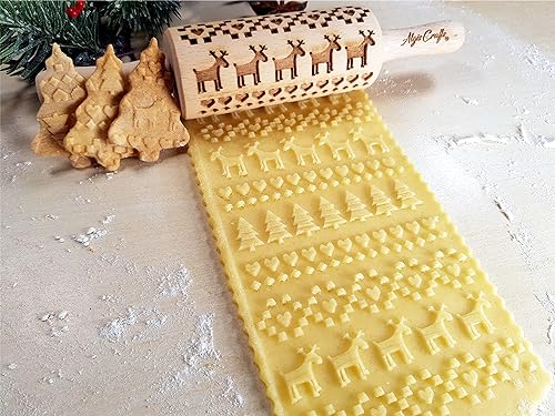 Christmas Wooden Rolling Pins