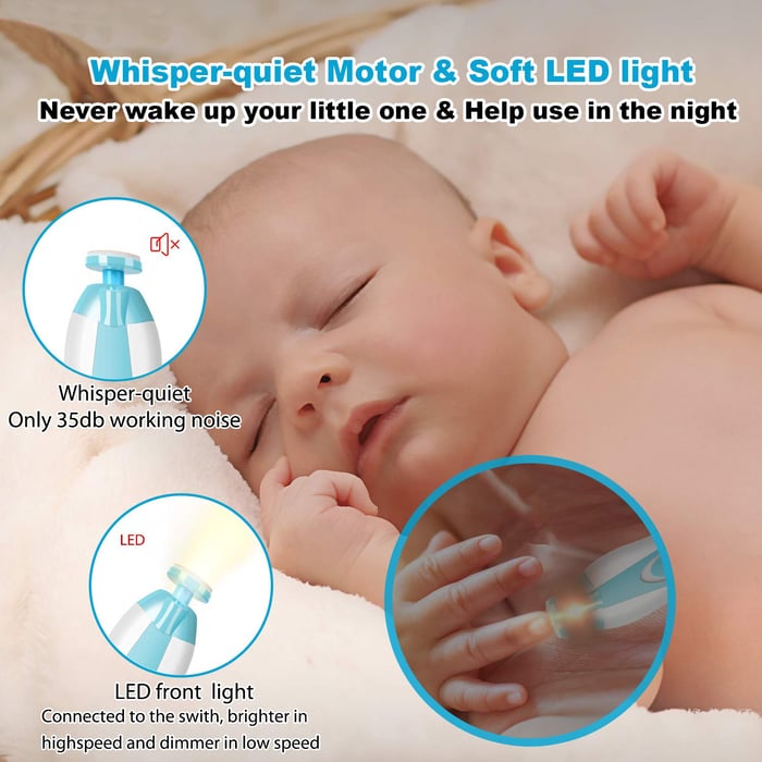 Premium LED Baby Nail Trimmer Set