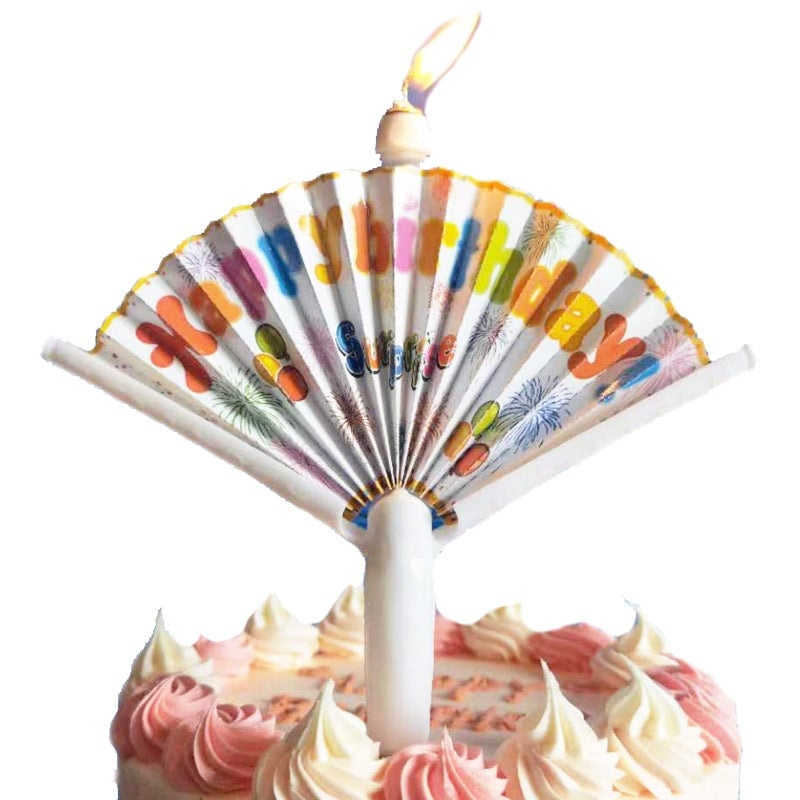 Novelty Surprise Fan Birthday Candle