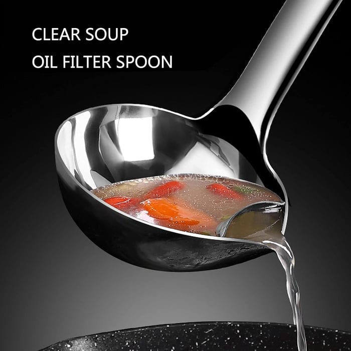 Oil Separating Stainless Steel Soup Ladle
