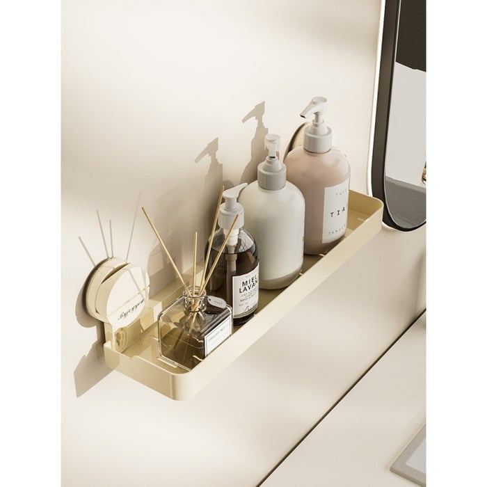 New Bathroom Suction Cup Corner Shelf