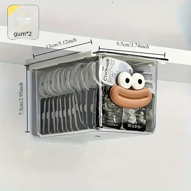 Pull-Out Transparent Drawer Storage Box - Pack Of 2