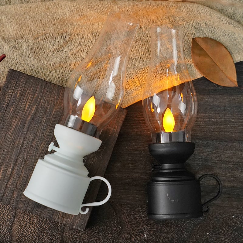 LED Vintage Kerosene Lamp Electronic Swing Candle