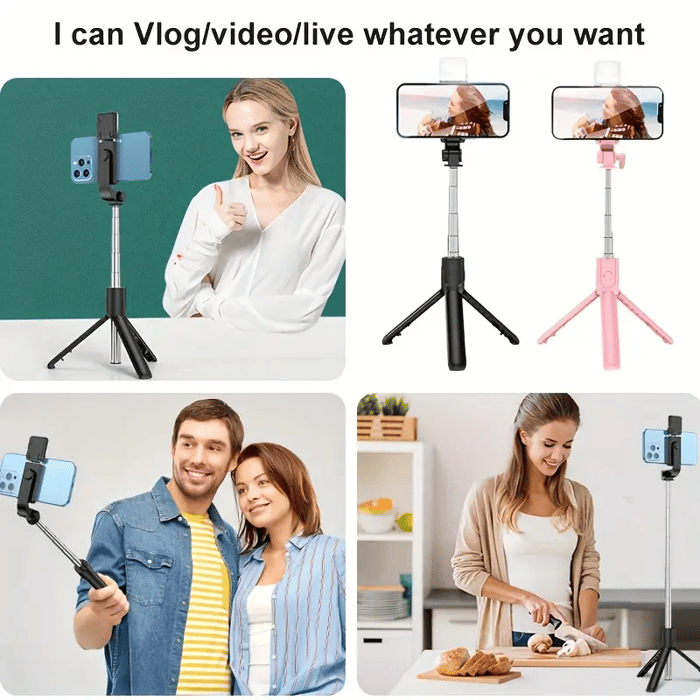 New Portable Wireless Bluetooth Selfie Stick