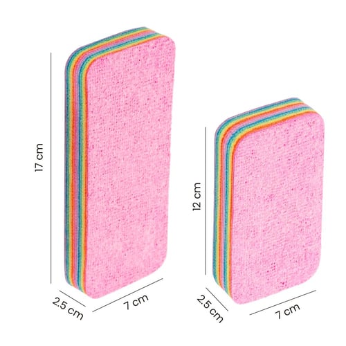 Rainbow Non-Scratch Cleaning Cloths (12 Layers Pack)