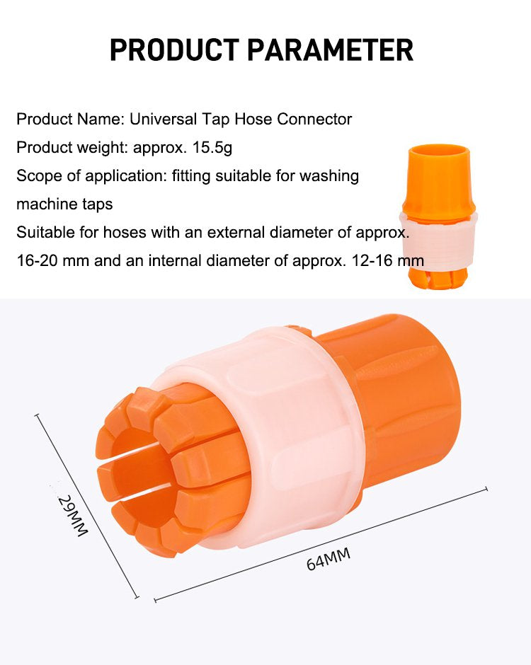 Universal Tap Hose Connector - Pack Of 3