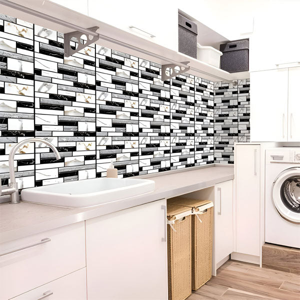 Marble pattern 3D wall stickers 10 PCS
