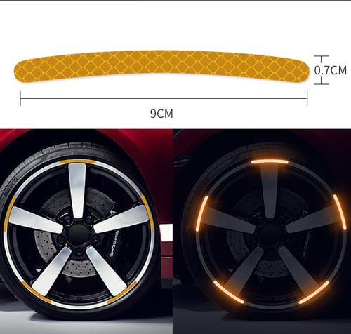 Tire Reflective Warning Stickers