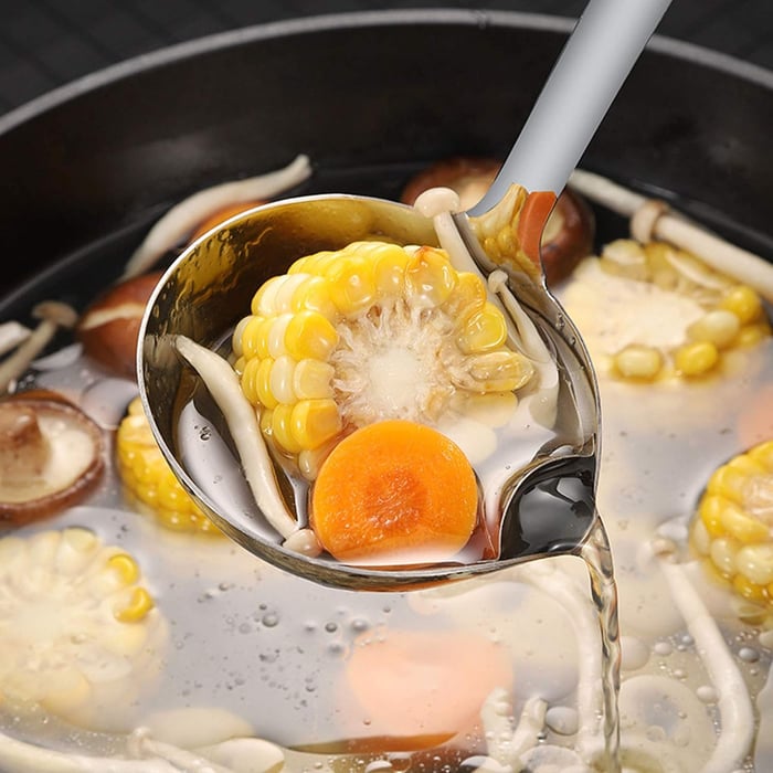 Oil Separating Stainless Steel Soup Ladle