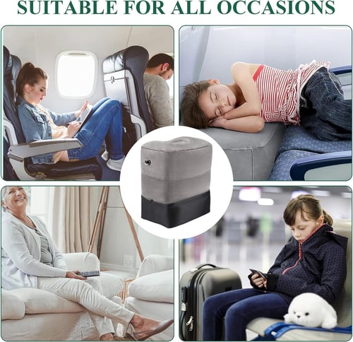 Pillow Inflatable Travel Foot Rest