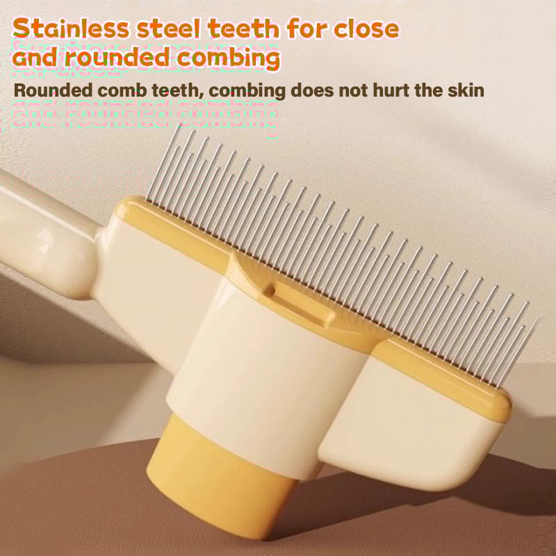 Self-cleaning Pet Flea Comb Grooming Brush