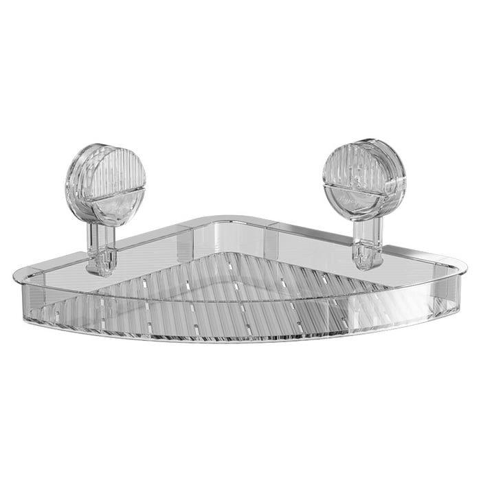 New Bathroom Suction Cup Corner Shelf
