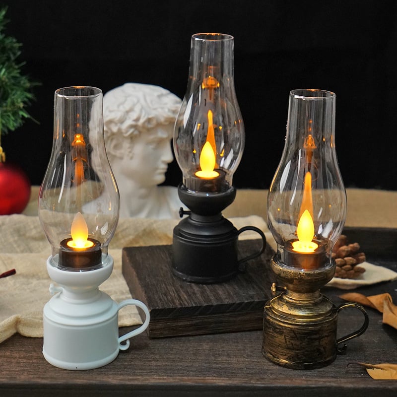 LED Vintage Kerosene Lamp Electronic Swing Candle