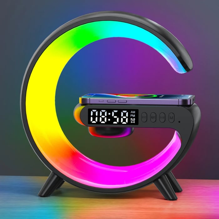LED G-Lamp Wireless charger RGB Light Bluetooth Speaker