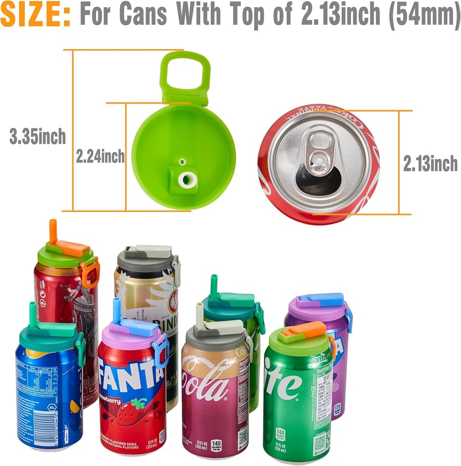 Straw Soda Can Lid - 1 PCS