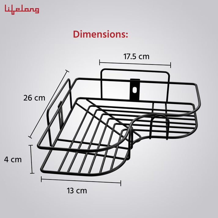 Self-Adhesive Shelves for Corner Walls for Bathroom - Pack Of 2