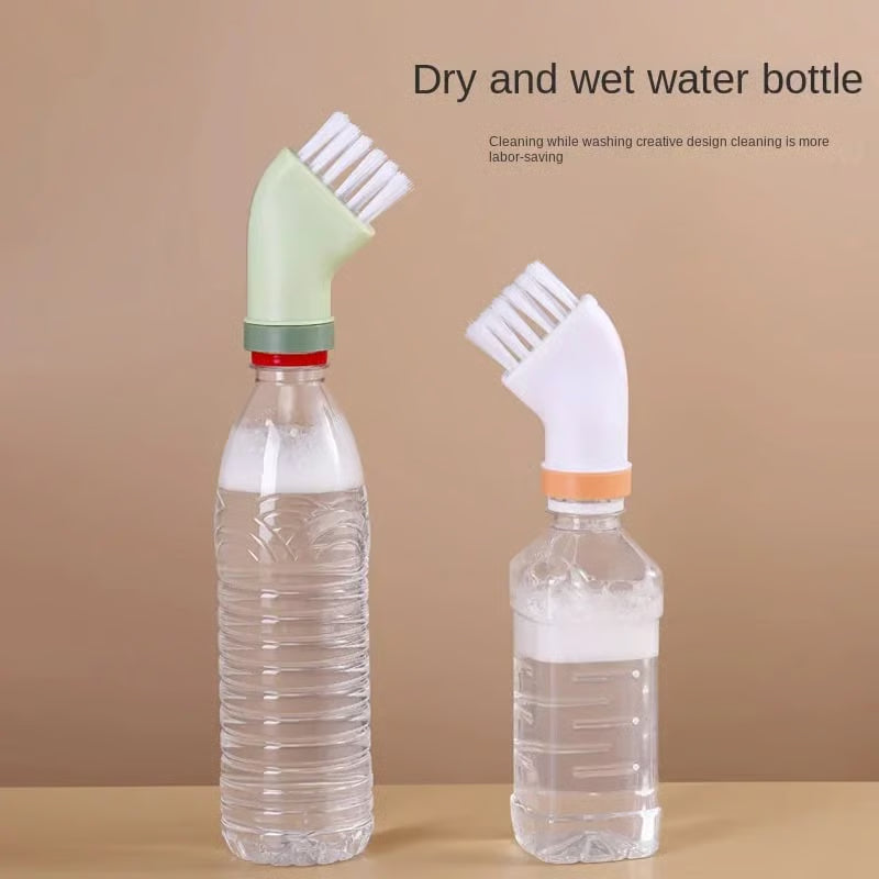 💥Multi-use Cleaning Brush Can Be Connected To Mineral Water Bottle