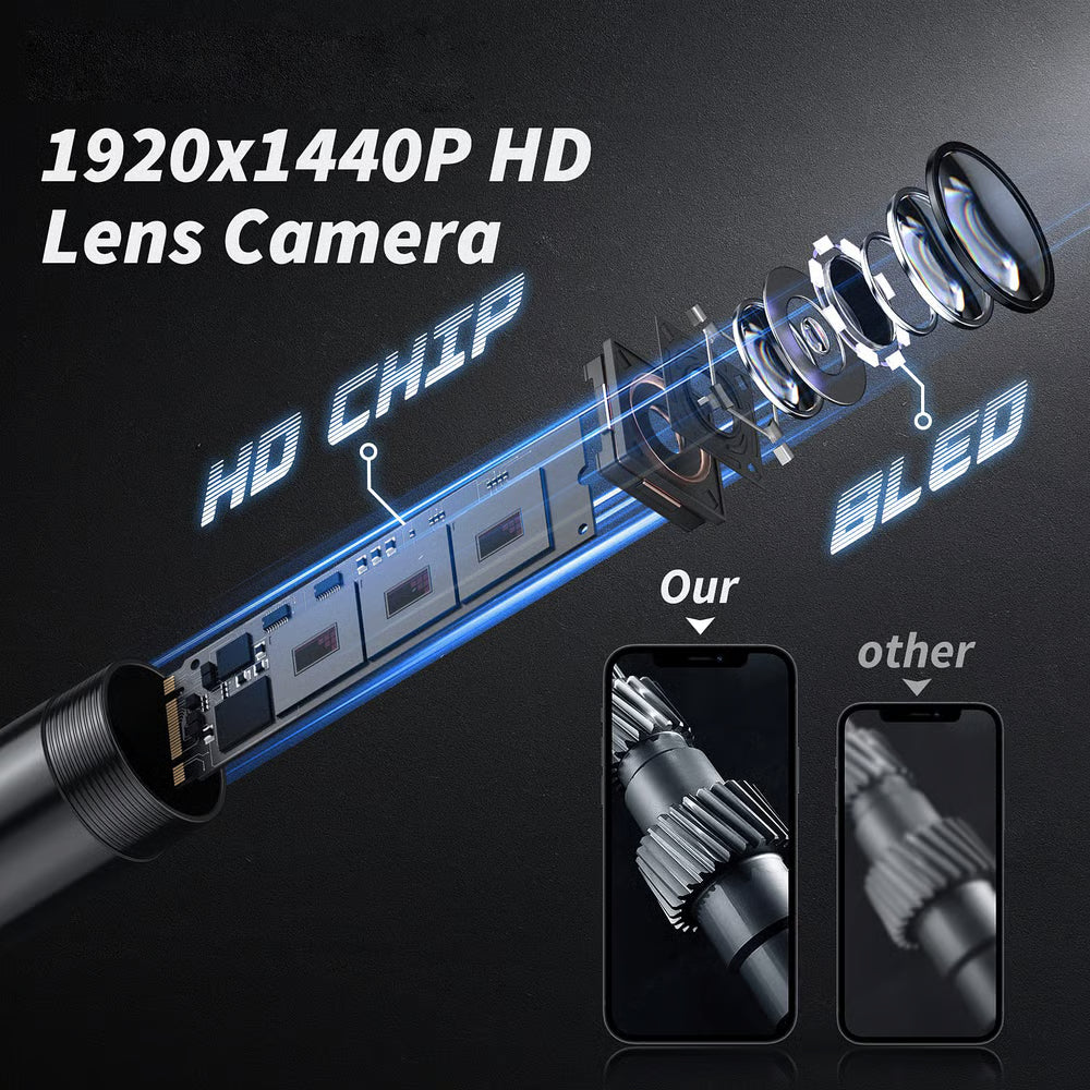 š Plug-and-Play Endoscope Camera - Compatible with Android & iPhone & ipad for Direct Connection