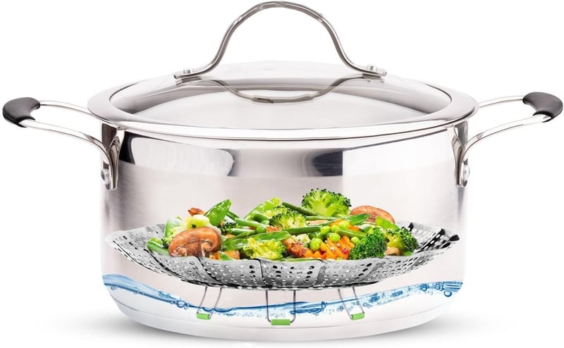 Stainless steel vegetable steamer