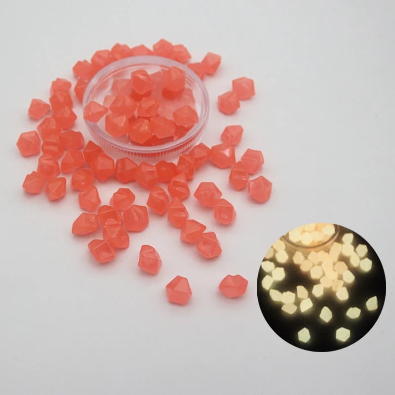 Glowing Garden Pebbles - Illuminate Your Outdoors with Enchanting Glow - Pack Of 100