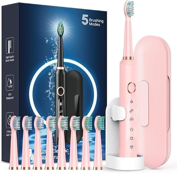 Electric sonic toothbrush for adults