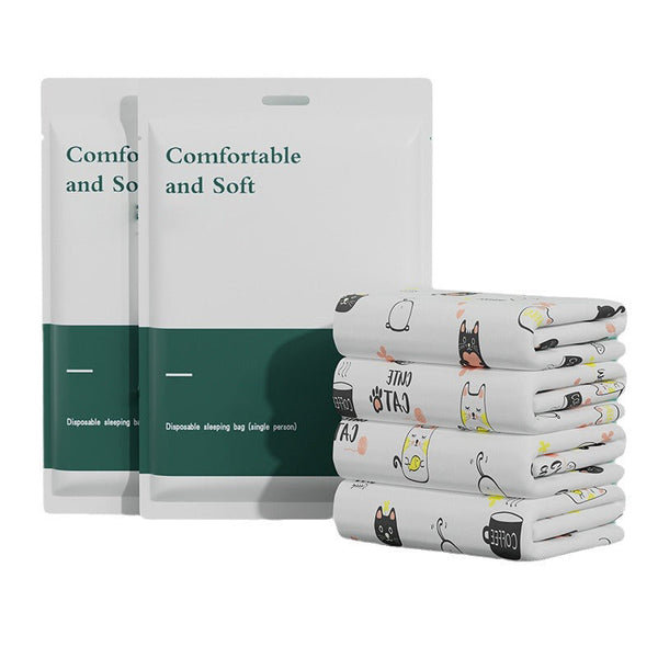 Travel-Safe Disposable Bed Linen - Set Of 4