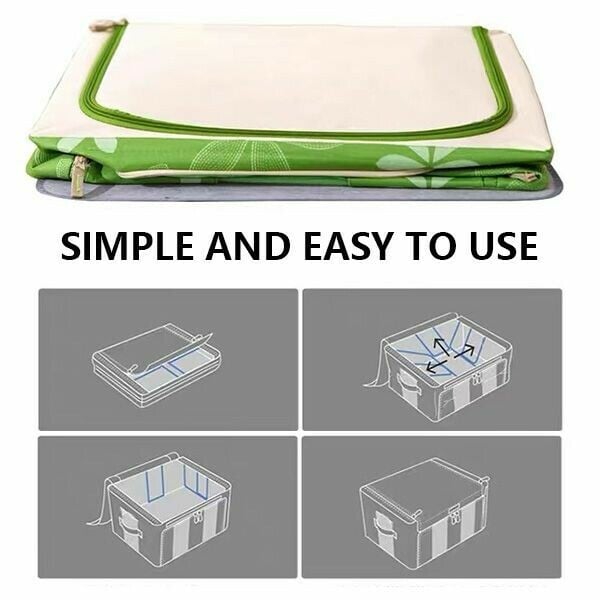 FOLDABLE STEEL FRAME STORAGE BOX