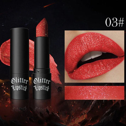 Matte Long Lasting Lipstick With Fine Glitter