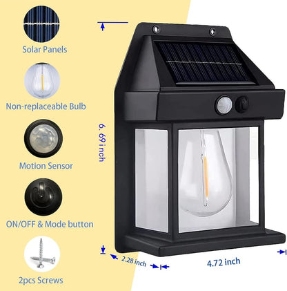 Solar Smart Sensor Waterproof Tungsten Filament Lights