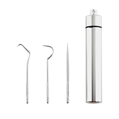 Stainless steel toothpick set - 7 pieces