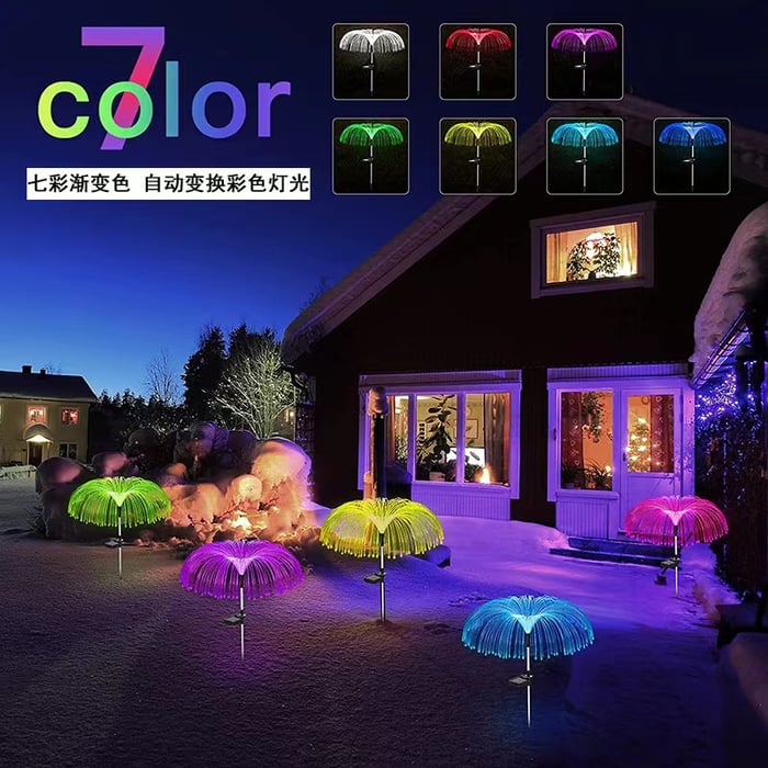 Solar Garden Changing Jellyfish Lights