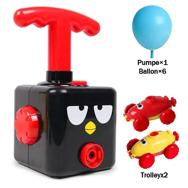 Balloon car toy pump set with lots of fun