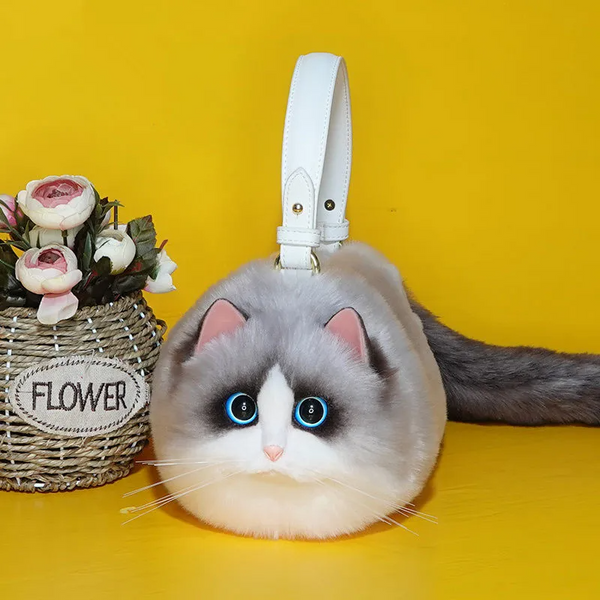 Realistic 3D Kitty Purse