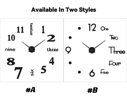 MODERN DIY PUNCH-FREE WALL CLOCK