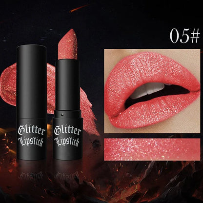 Matte Long Lasting Lipstick With Fine Glitter