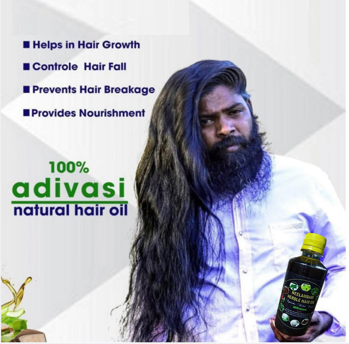 Adivasi Neelambari Herbal Hair Oil - Pack Of 2