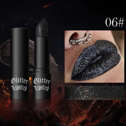 Matte Long Lasting Lipstick With Fine Glitter