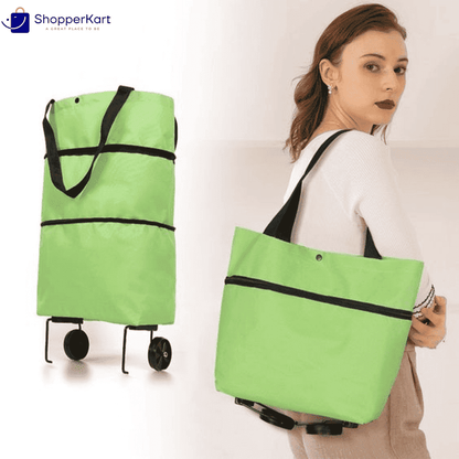 Foldable Shopping Trolley Bag with Wheels