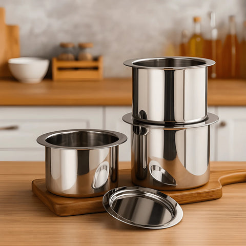 Flat Bottom Container Set | Pack of 3