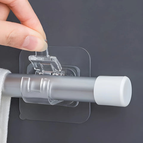 Rods clips hook self adhesive