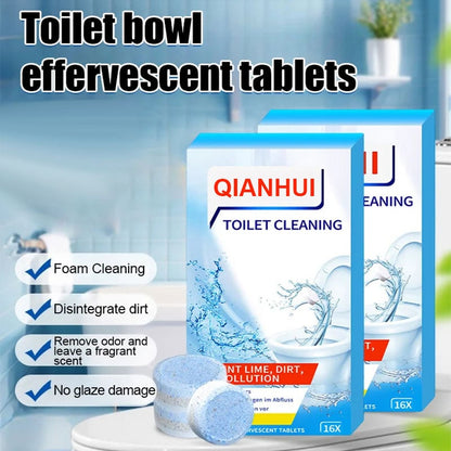 Lemon Scent Toilet Bowl Cleaner Tablets - Pack Of 10