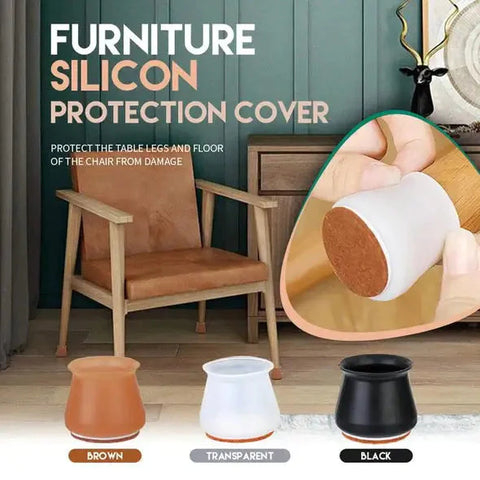 Chair Leg Silicon Protection Covers 🔥BUY 4 GET 4 Free🔥 (8 Pcs) 🔥FLAT 30% OFF TODAY🔥