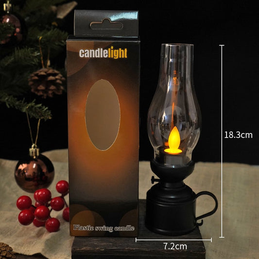 LED Vintage Kerosene Lamp Electronic Swing Candle