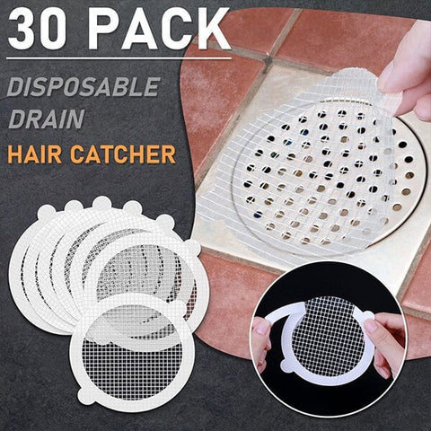 Disposable Shower Drain Hair Catcher - Pack Of 10