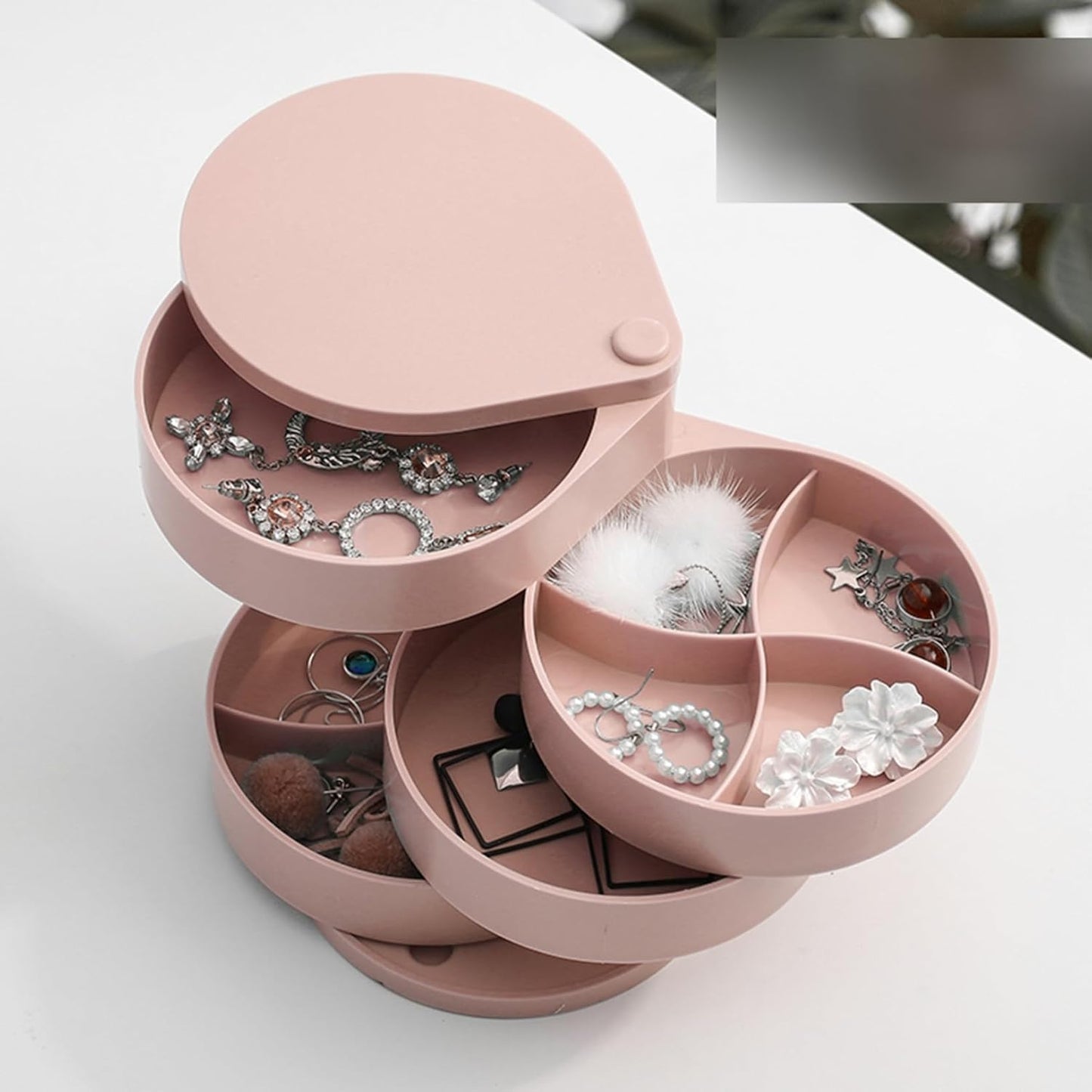 Rotatable Jewelry Storage Box