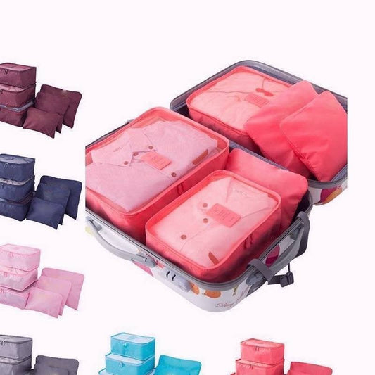 Portable Luggage Packing Cubes - 6 PCS