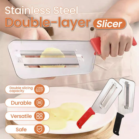 Stainless Steel Double-layer Slicer