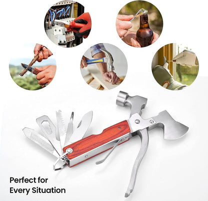 16 in-1 Portable Multi-Functional Claw Hammer Tool For Vehicle Household Hiking